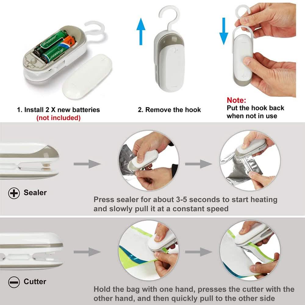 Heated Vacuum Chip Bag Sealer