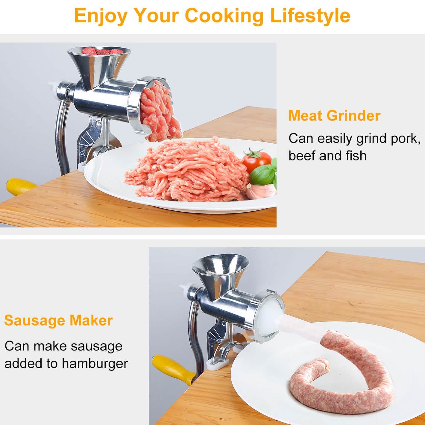 Heavy Duty Manual Meat Grinder