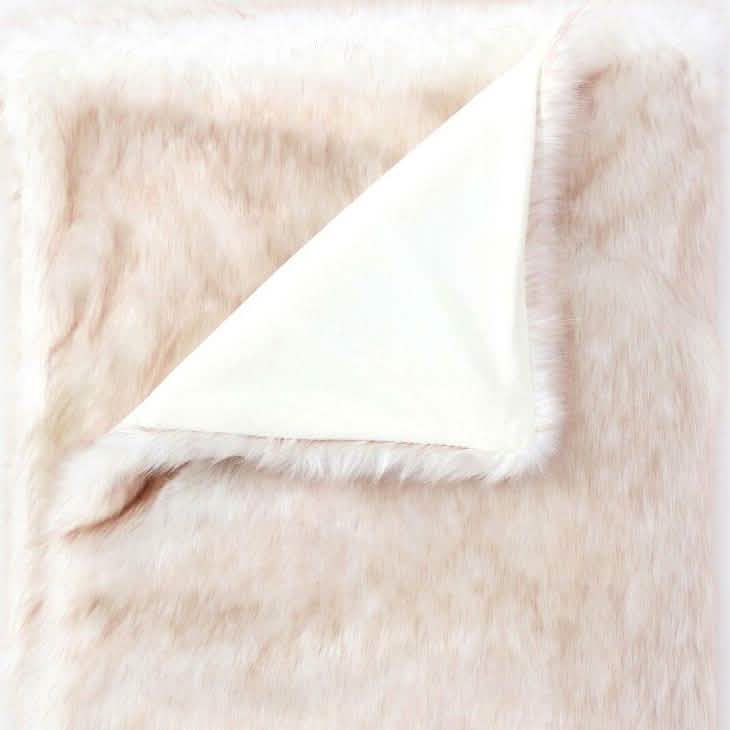 Heavy Faux Fur Throw Blanket – Assorted Styles