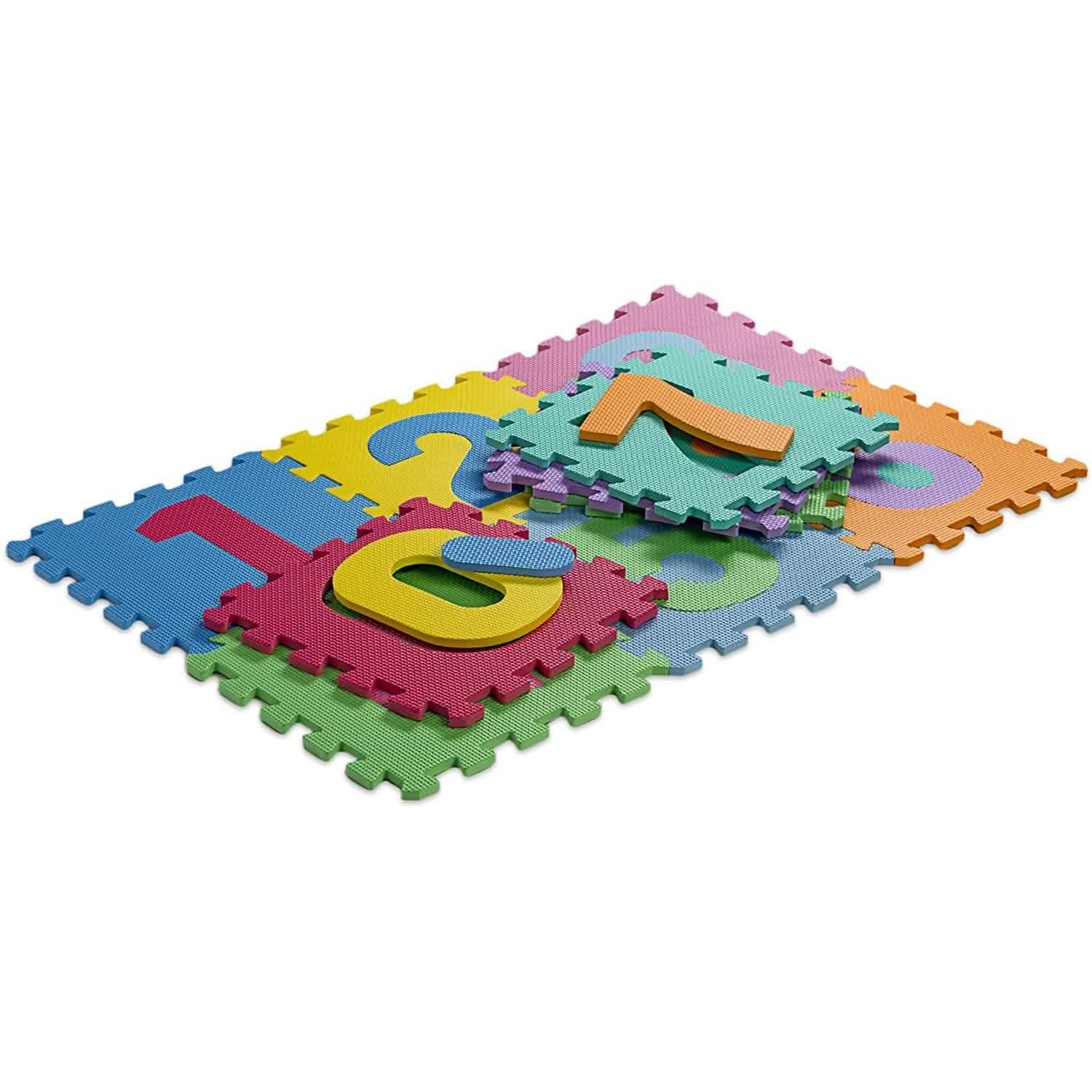 HemingWeigh Kid's Multicolored Numbers Puzzle Play Mat