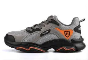 Men's Steel Toe Safety Work Shoes - Lightweight Outdoor Protective Footwear