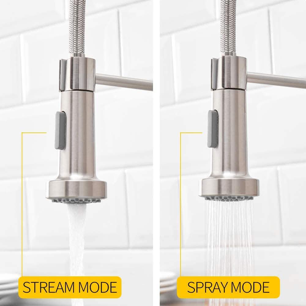 High Arc Spring Kitchen Sink Faucet