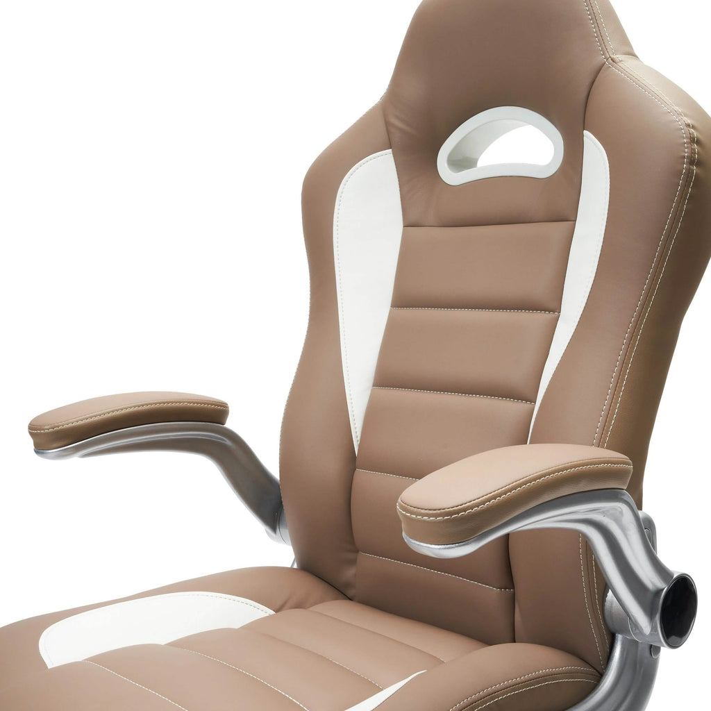 High Back Executive Sport Race Office Chair With Flip-up Arms