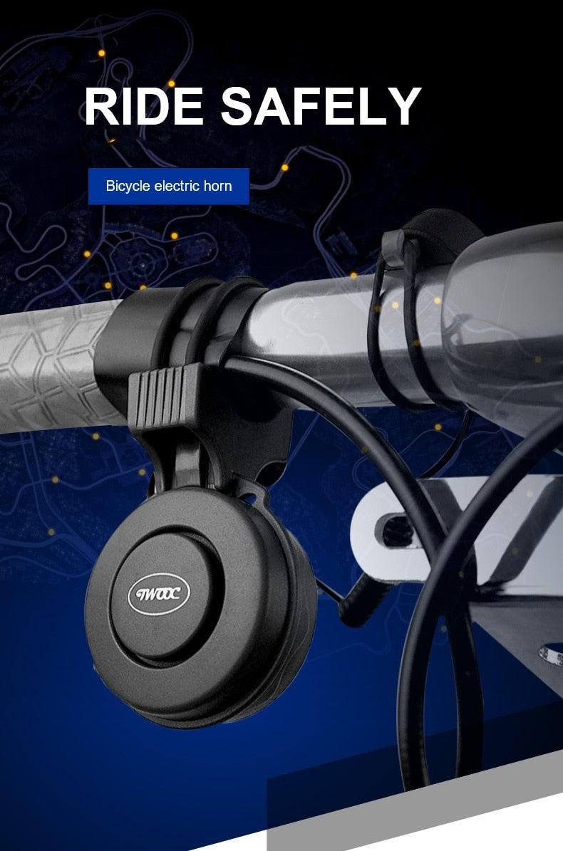 High Bicycle Electric Bell Invisible Waterproof Bike Horn For Scooter USB Charging Riding Equipment Accessory Electric Bike Horn  Cycling Bicycle Scooter Horn With Rechargeable Battery