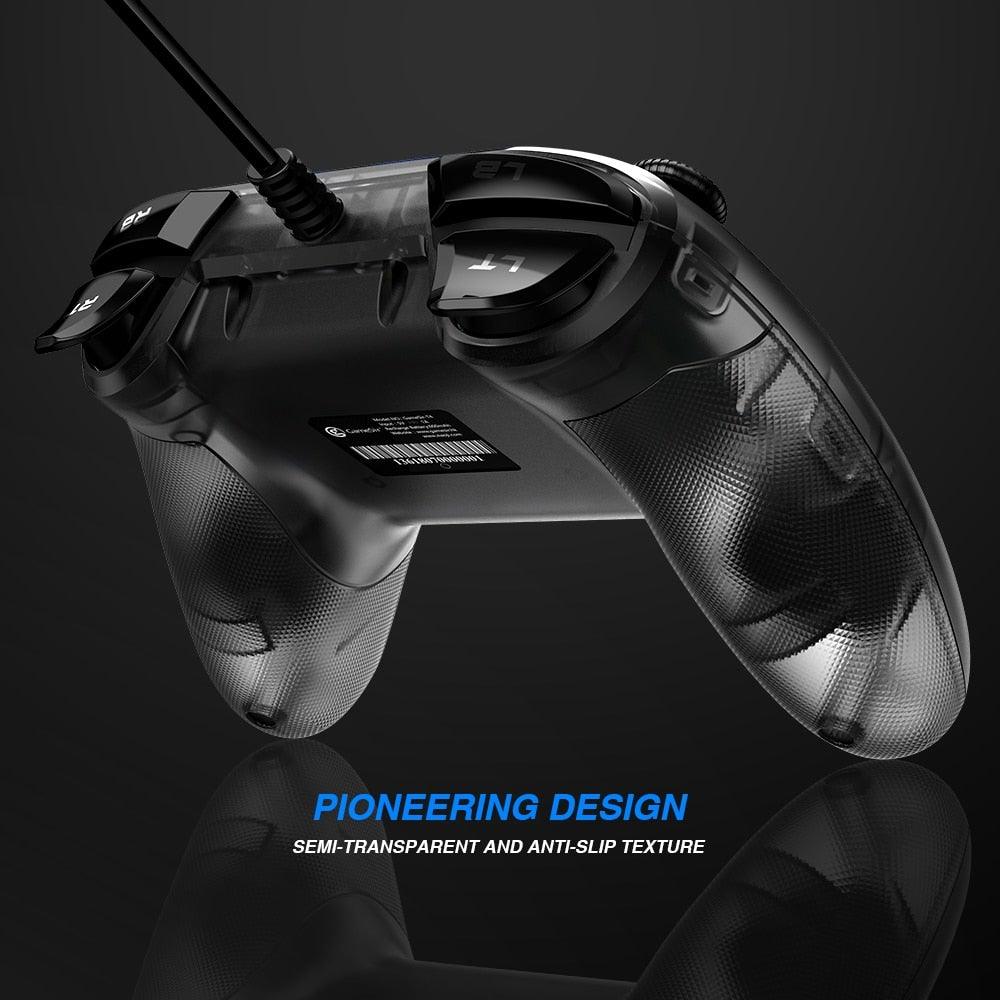 High Performance USB Wired Joystick Gamepad Controller Along With Vibration And Turbo Function Compatible With PC Laptop Monitor Tablet