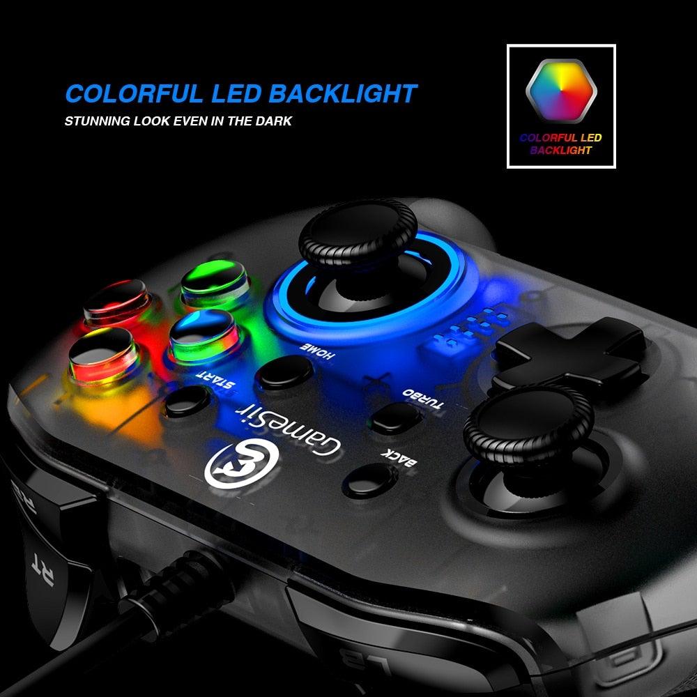 High Performance USB Wired Joystick Gamepad Controller Along With Vibration And Turbo Function Compatible With PC Laptop Monitor Tablet