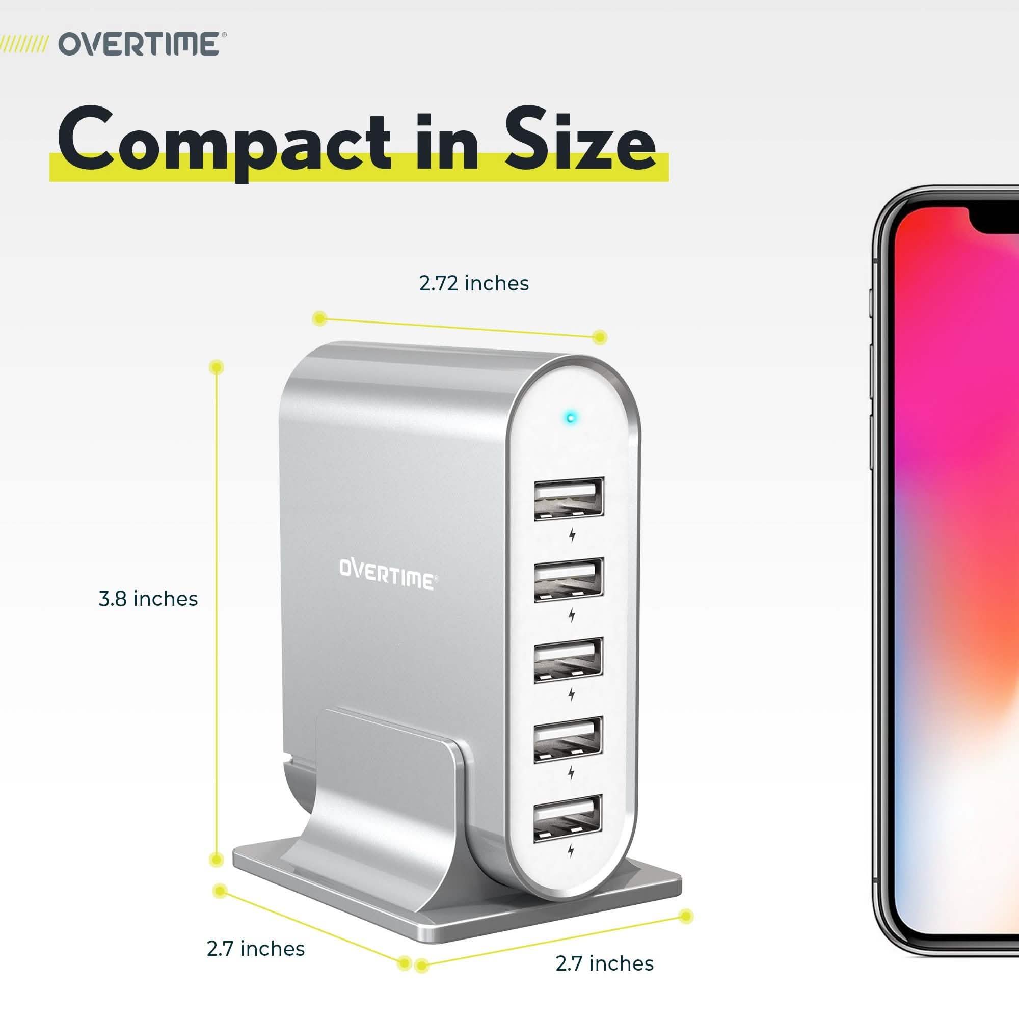 High Power 35.5W/7.1A 5-Port USB Desktop Charging Dock