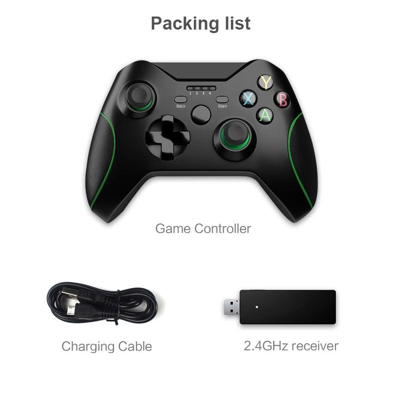 High Quality Black 2.4GHz Wireless Joystick Gamepad Controller Compatible With PC Monitor Laptop