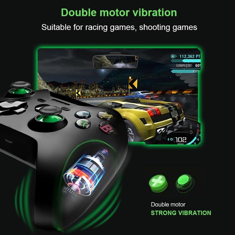 High Quality Black 2.4GHz Wireless Joystick Gamepad Controller Compatible With PC Monitor Laptop