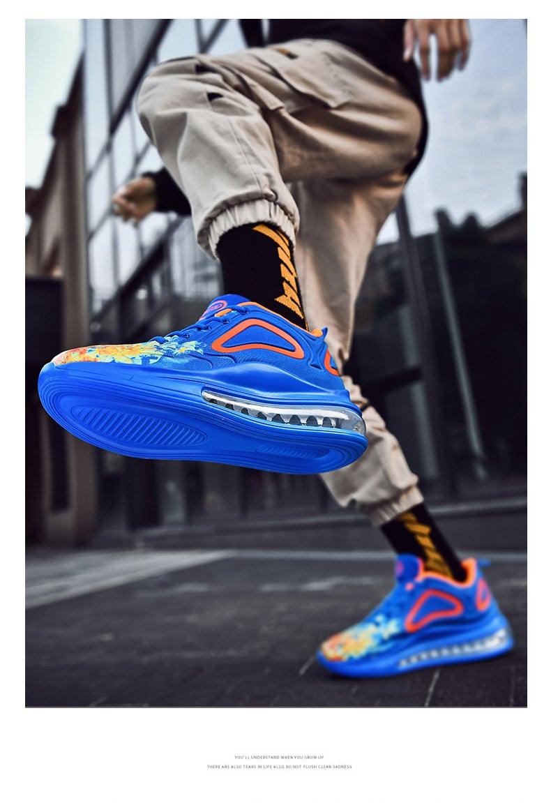 High Quality Fashion Men's Sneakers Air Mesh Casual Sneakers Comfortable Mixed Colors Sneakers Luxury Non Slip Tennis Sport Athletic Walking Fashion Sneakers