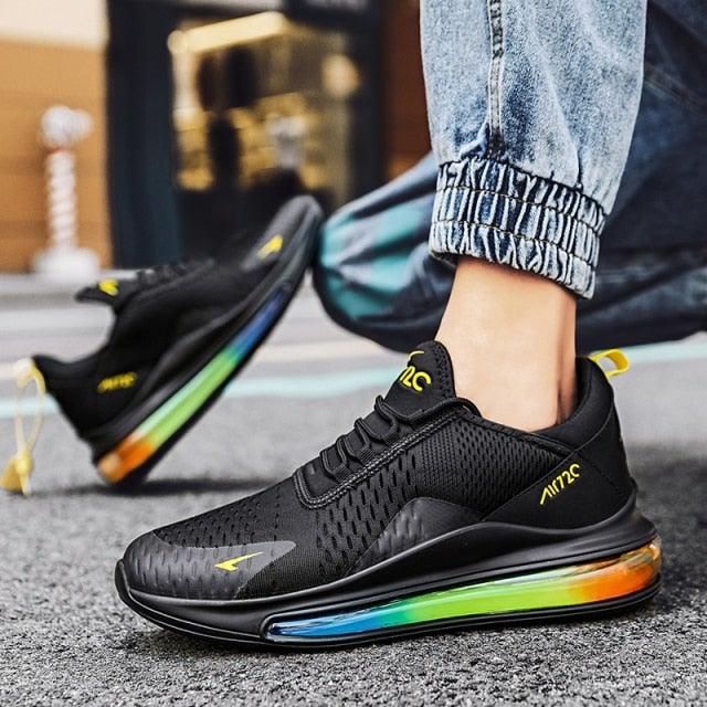 High Quality Fashion Men's Sneakers Air Mesh Casual Sneakers Comfortable Mixed Colors Sneakers Luxury Non Slip Tennis Sport Athletic Walking Fashion Sneakers