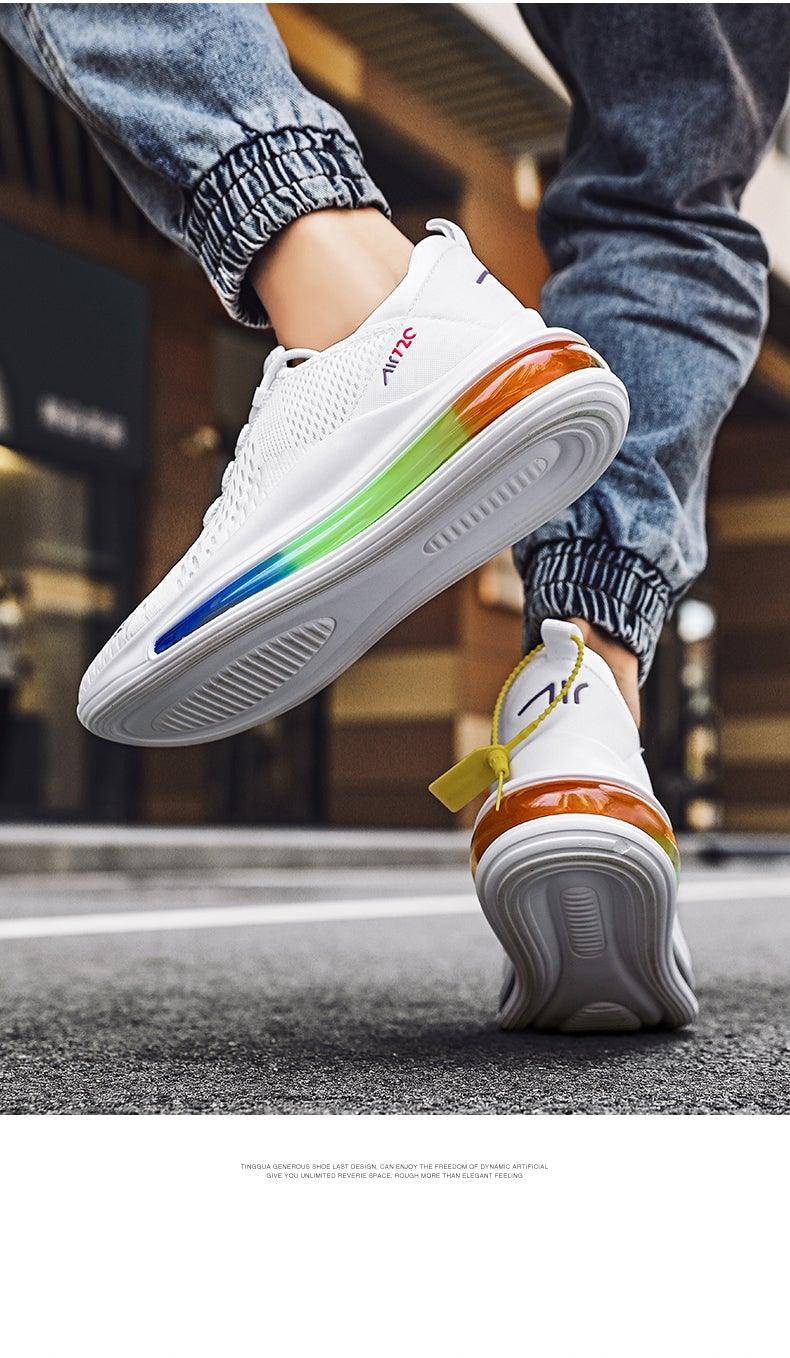 High Quality Fashion Men's Sneakers Air Mesh Casual Sneakers Comfortable Mixed Colors Sneakers Luxury Non Slip Tennis Sport Athletic Walking Fashion Sneakers