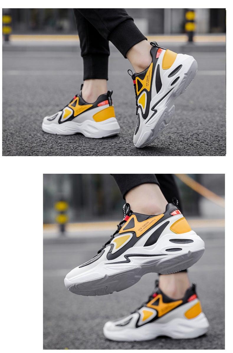 High Quality Fashion Men's Sneakers Air Mesh Casual Sneakers Comfortable Mixed Colors Sneakers Luxury Non Slip Tennis Sport Athletic Walking Fashion Sneakers