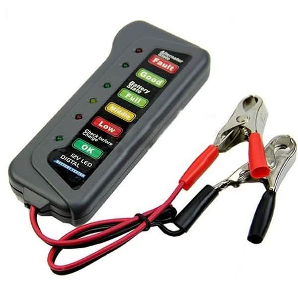 High Quality LED Digital Battery Alternator Tester for Car Motorcycle Trucks 12V