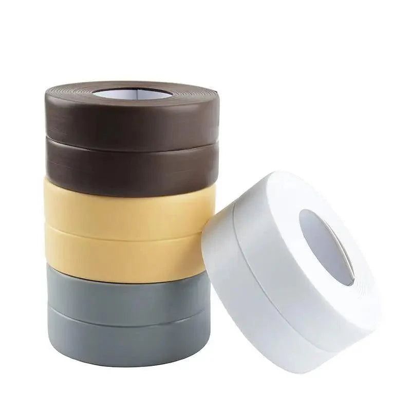 High Quality PVC Waterproof Wall Sticker Self Adhesive Sink Stove Crack Strip Kitchen Bathroom Bathtub Corner Sealant Tape Waterproof