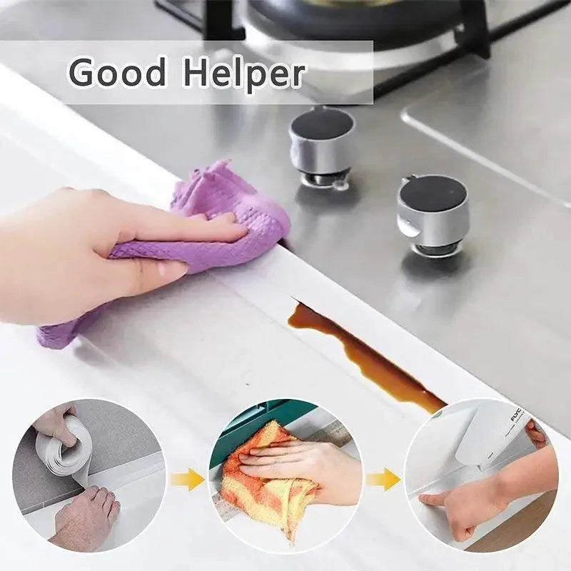 High Quality PVC Waterproof Wall Sticker Self Adhesive Sink Stove Crack Strip Kitchen Bathroom Bathtub Corner Sealant Tape Waterproof