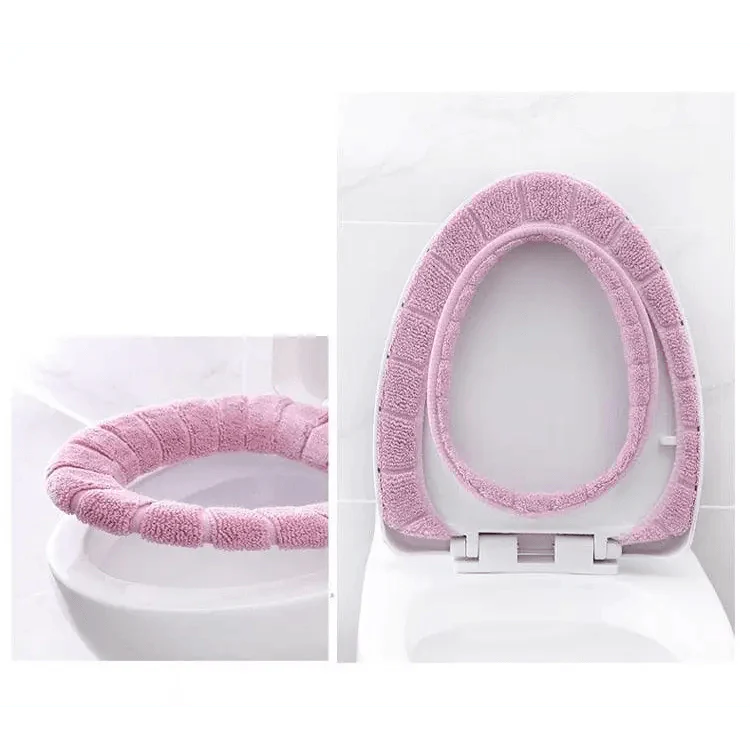 High Quality Universal Toilet Seat Cover Washable Unique Design Warm Flexible Covers Bright Colors