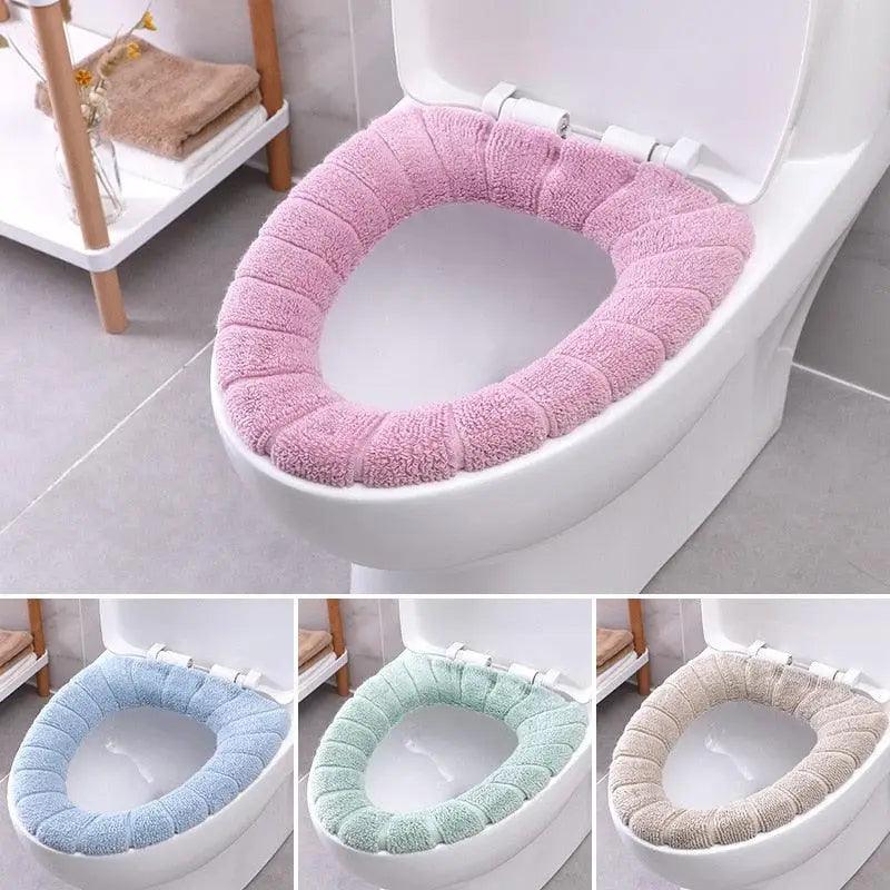 High Quality Universal Toilet Seat Cover Washable Unique Design Warm Flexible Covers Bright Colors