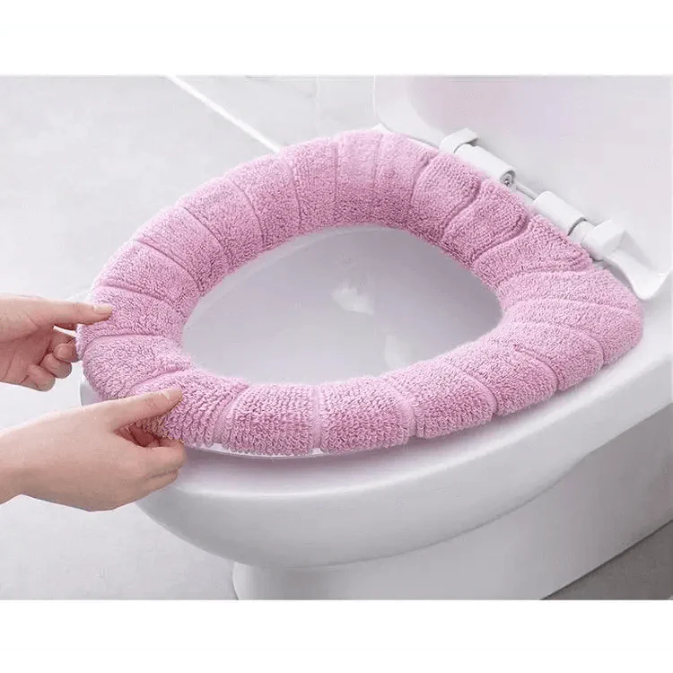High Quality Universal Toilet Seat Cover Washable Unique Design Warm Flexible Covers Bright Colors