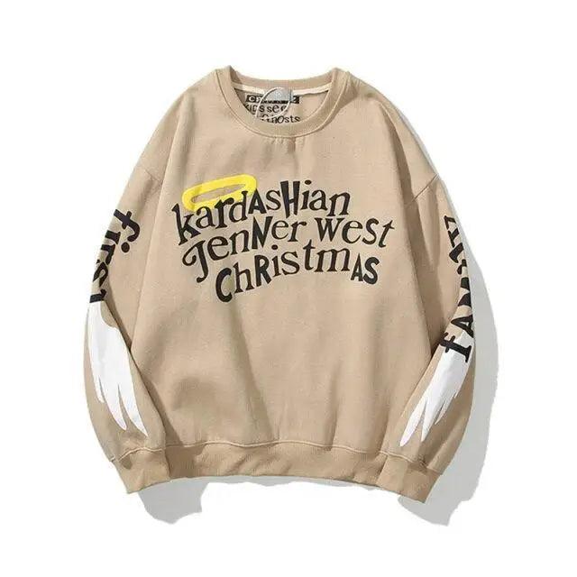 Hip-Hop Printed Sweatshirts Men  High Pullovers Couple Street Casual Sweatshirts Letter Print Men Women Sweatshirt Stylish Printed Cool Design Warm Winter Sweatshirt For Men Women