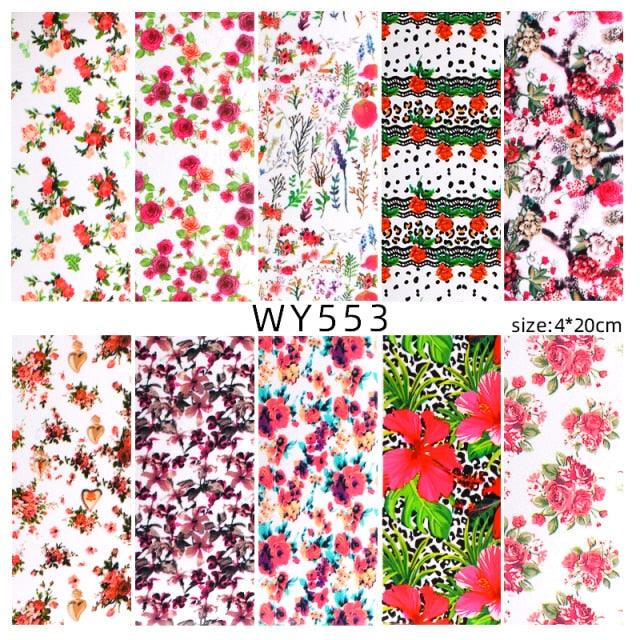 Holographic Nail Foil Transfer Set Sticker Decal Nail Art Foils Designer Marble Nail Decoration Sliders Wraps Manicure  Women Kids Girls Manicure Decoration Nail Art Supplies 3D Self-Adhesive Nail Decals Designer Nail Stickers for Acrylic Nails