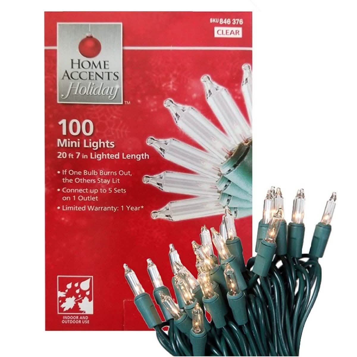 Home Accents Holiday 100 Mini Lights