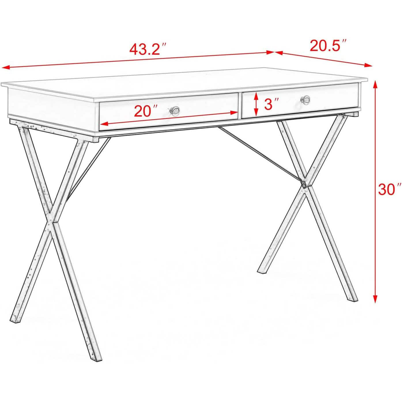 Home Office Computer Laptop Writing Desk