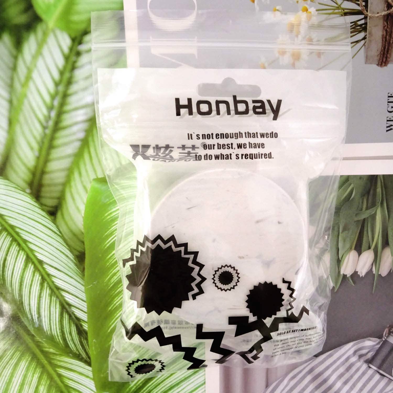 Honbay Fashion Marble Contact Lens Case with Mirror