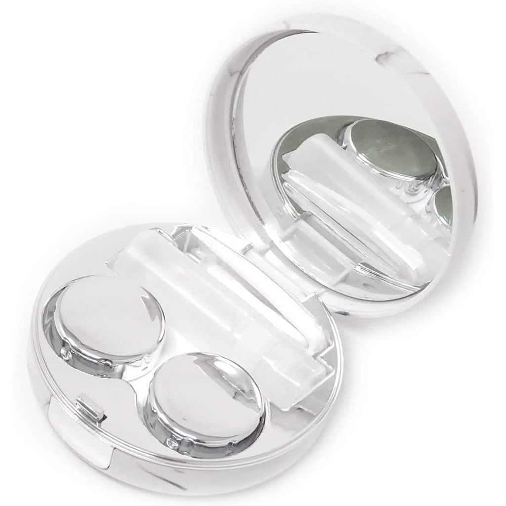 Honbay Fashion Marble Contact Lens Case with Mirror