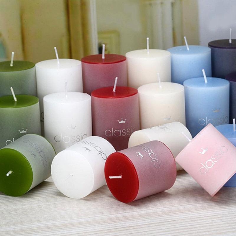 Scented Candle Candles For Home Scented 100 Hour Long Lasting Aromatherapy Candle Highly Scented & Soy Jar Candle Gift Lavender Classic Cylindrical Birthday Romantic Small Candle Wedding Western Food Candlestick Column Wax