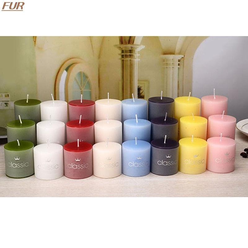 Scented Candle Candles For Home Scented 100 Hour Long Lasting Aromatherapy Candle Highly Scented & Soy Jar Candle Gift Lavender Classic Cylindrical Birthday Romantic Small Candle Wedding Western Food Candlestick Column Wax