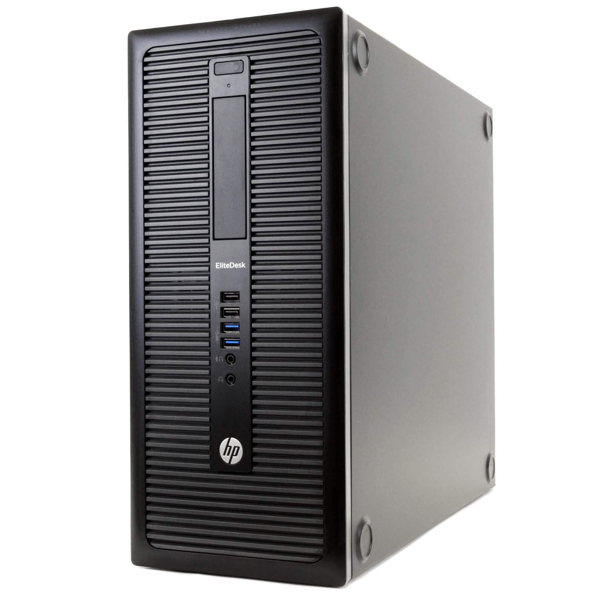 HP EliteDesk 800 G1 PC Windows 10 with 22" Widescreen Monitor (Refurbished)