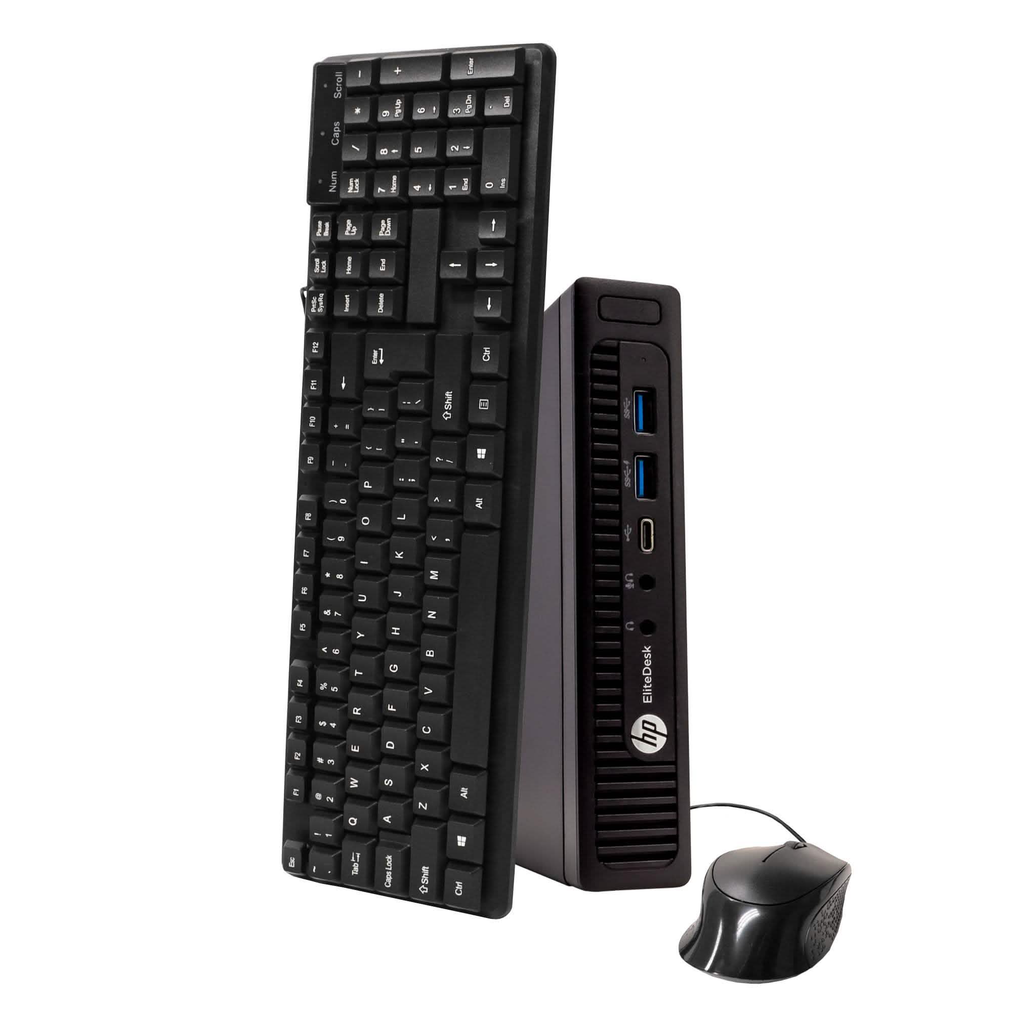 HP EliteDesk 800G1 Tiny Form Factor Computer PC 240GB SSD Windows 10 Professional (Refurbished)