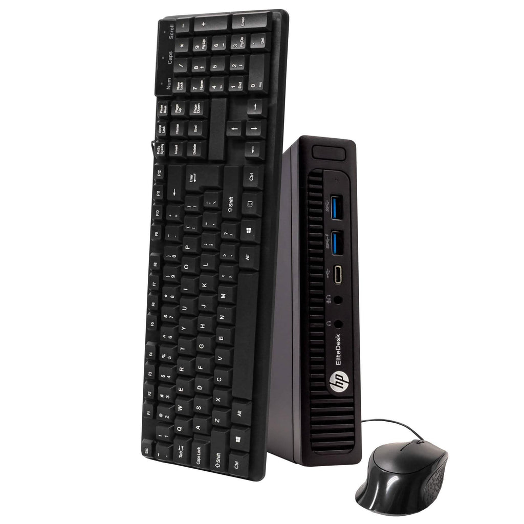 HP EliteDesk 800G14 Tiny Form Factor Computer PC - Windows 10 Professional 64 bit (Refurbished)