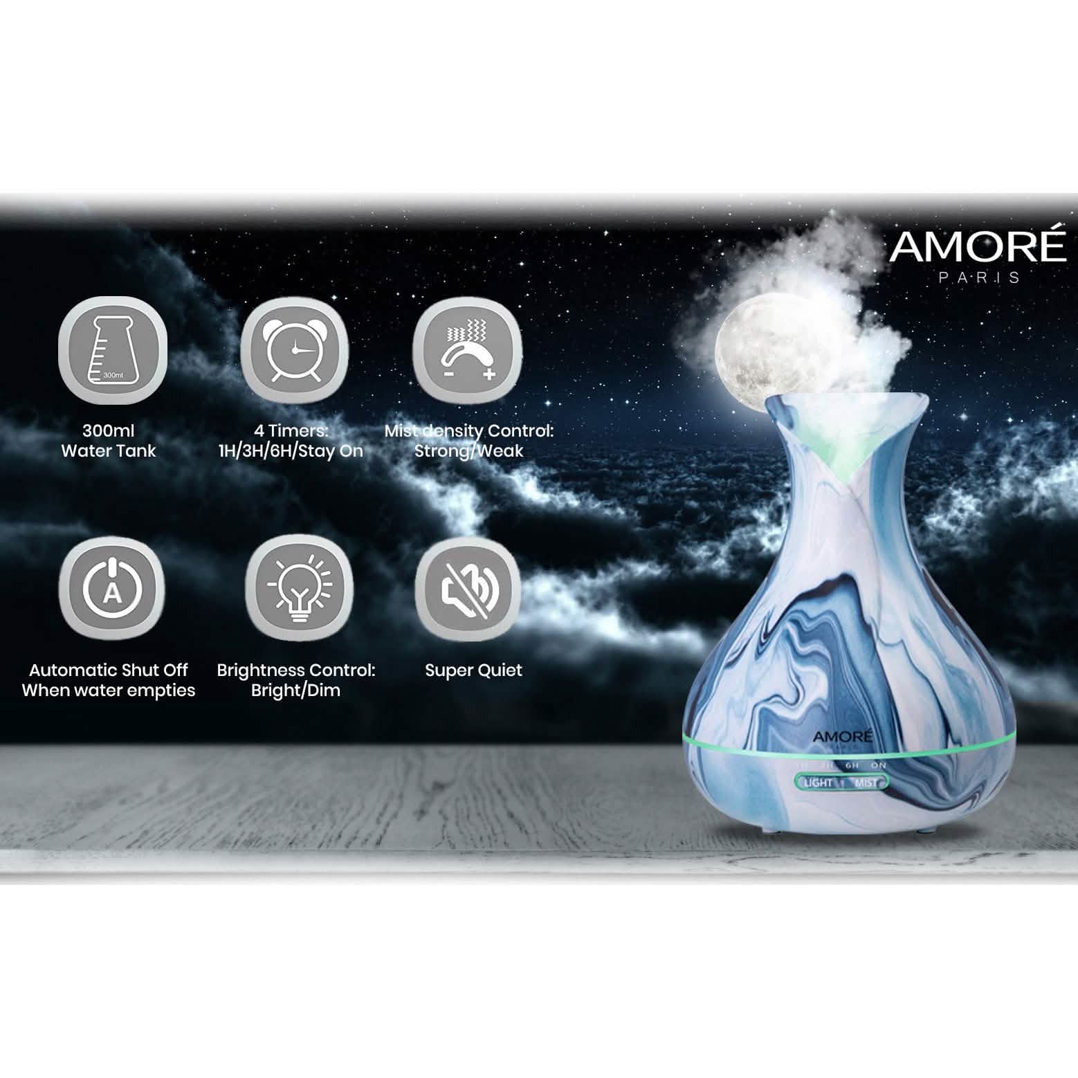 Hydro Dipped Ultrasonic Aromatherapy Diffuser