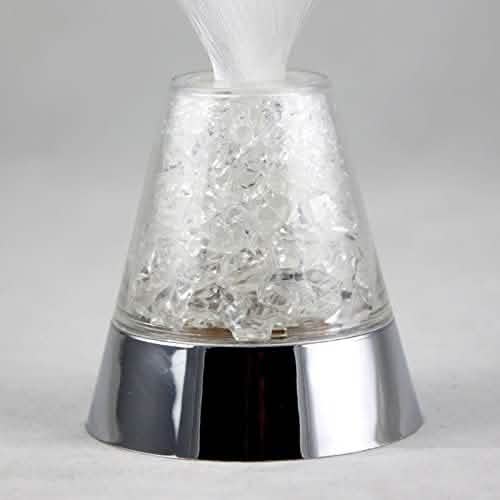 Ice Fiber Optic Light with Color-changing Crystal Base
