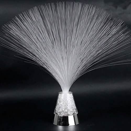 Ice Fiber Optic Light with Color-changing Crystal Base