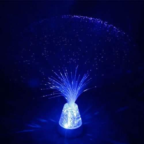 Ice Fiber Optic Light with Color-changing Crystal Base