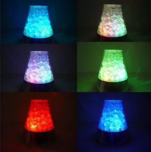 Ice Fiber Optic Light with Color-changing Crystal Base