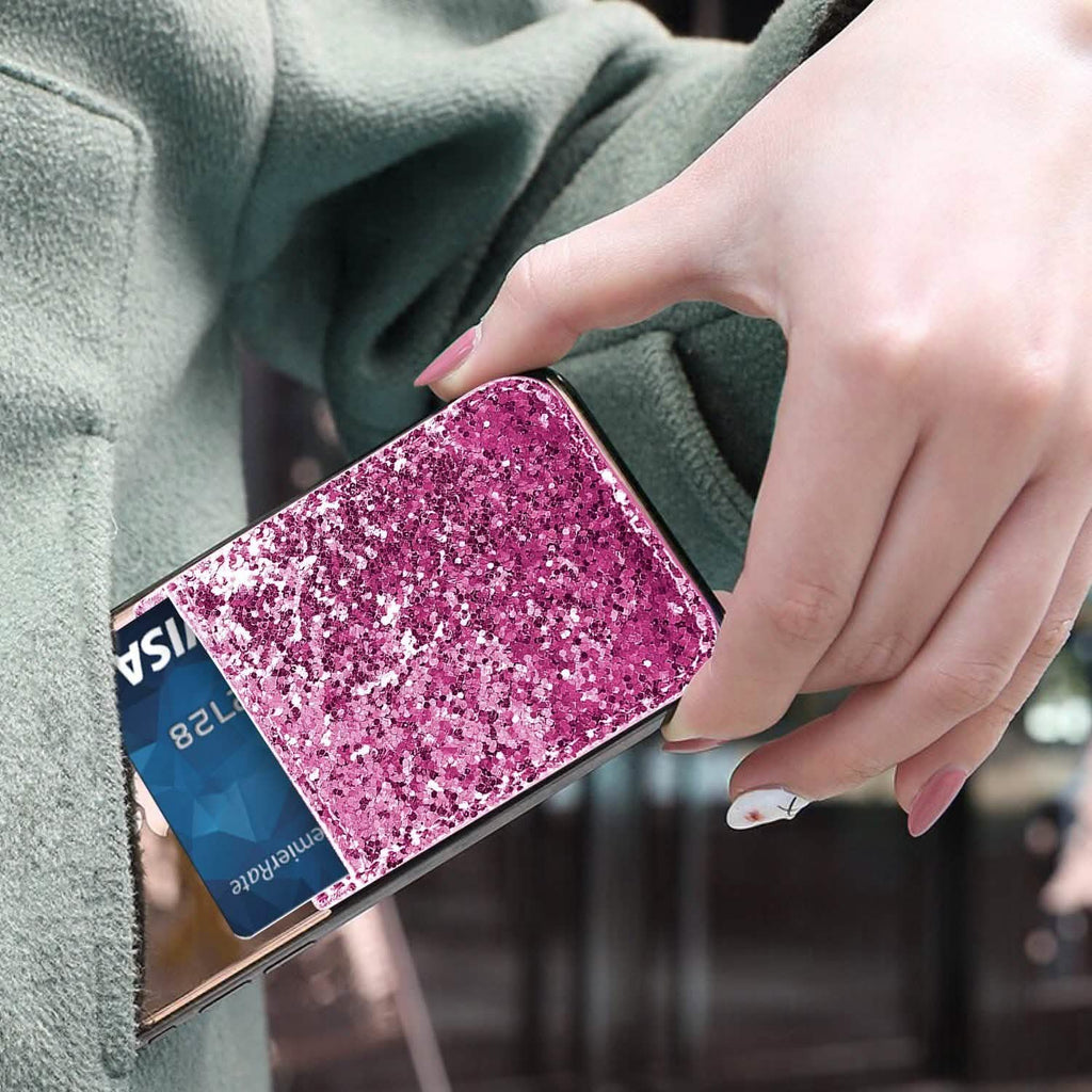 iFab Stick-On ID, Credit Card Wallet Phone Case for iPhone, Android Smartphones