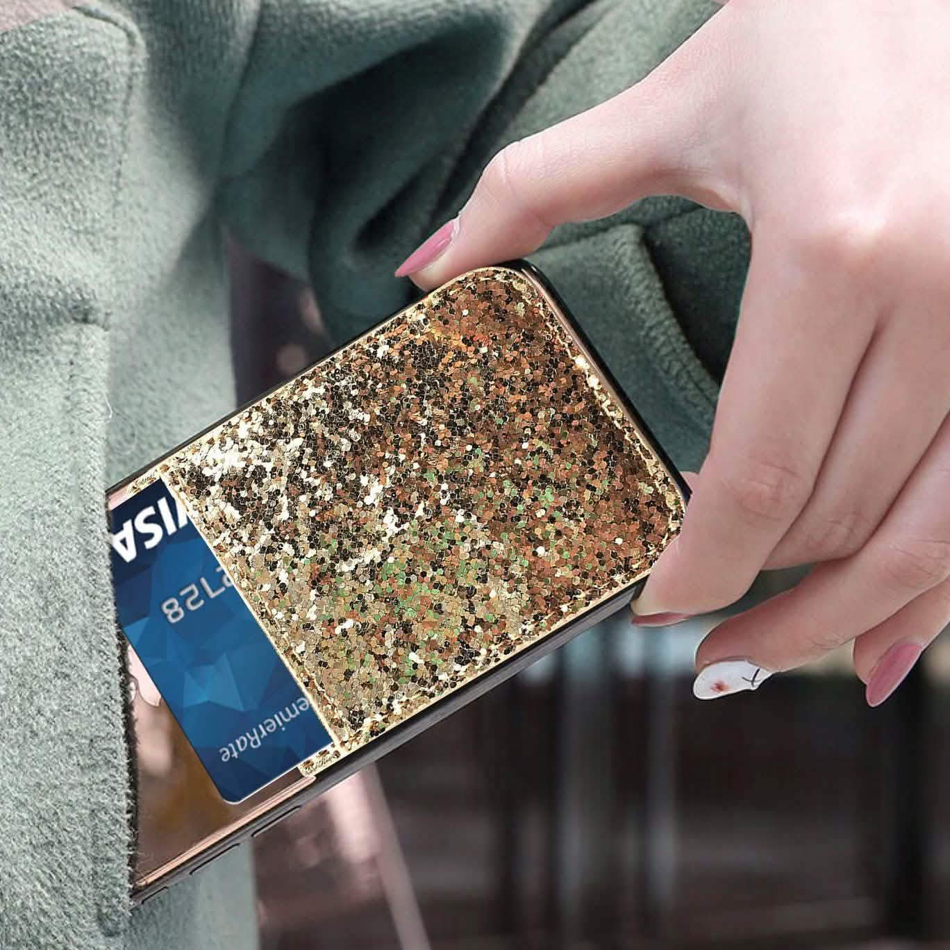 iFab Stick-On ID, Credit Card Wallet Phone Case for iPhone, Android Smartphones