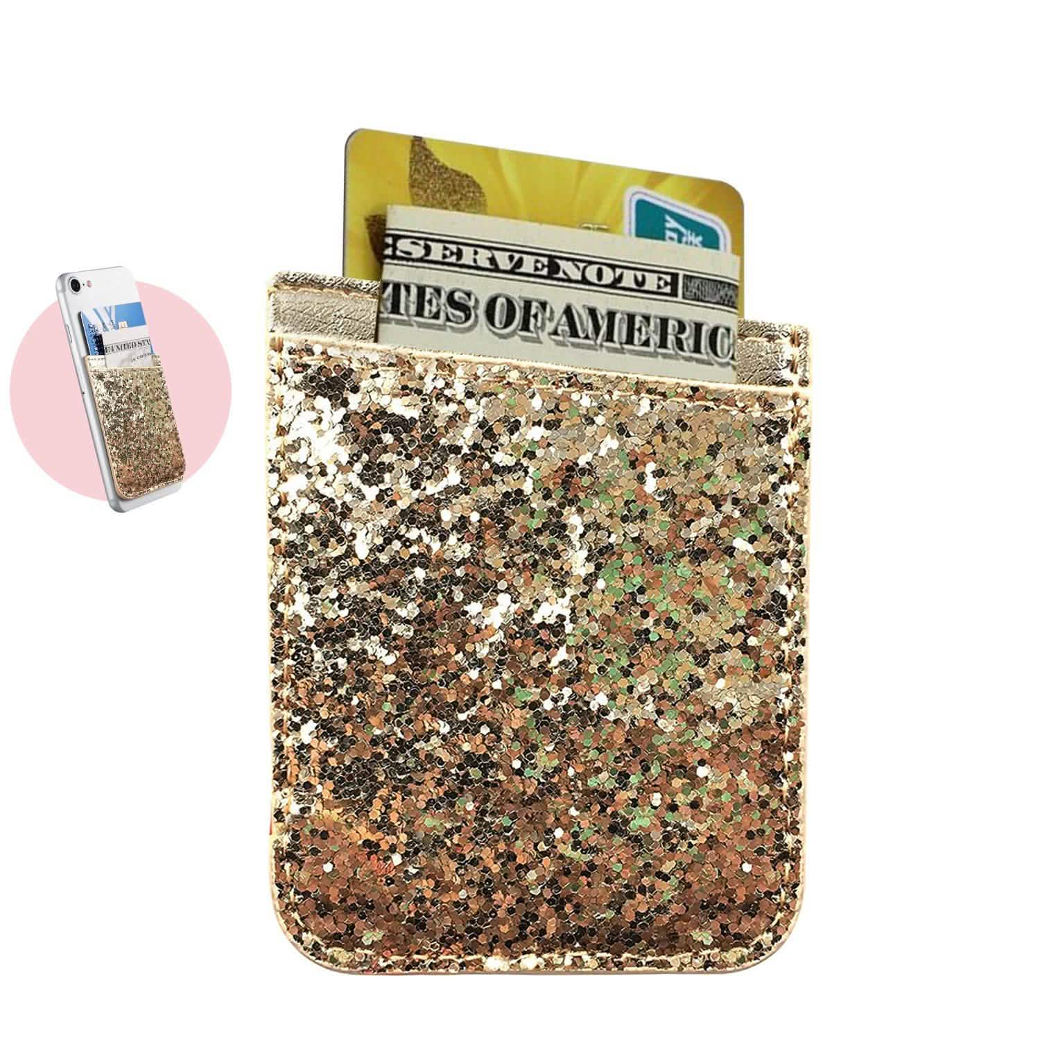 iFab Stick-On ID, Credit Card Wallet Phone Case for iPhone, Android Smartphones