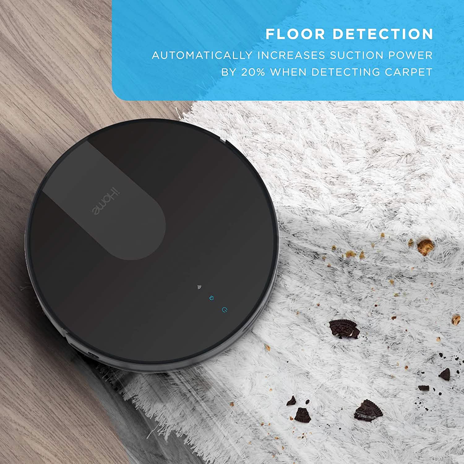 iHome AutoVac Eclipse G 2-in-1 Robot Vacuum and Mop (Refurbished)