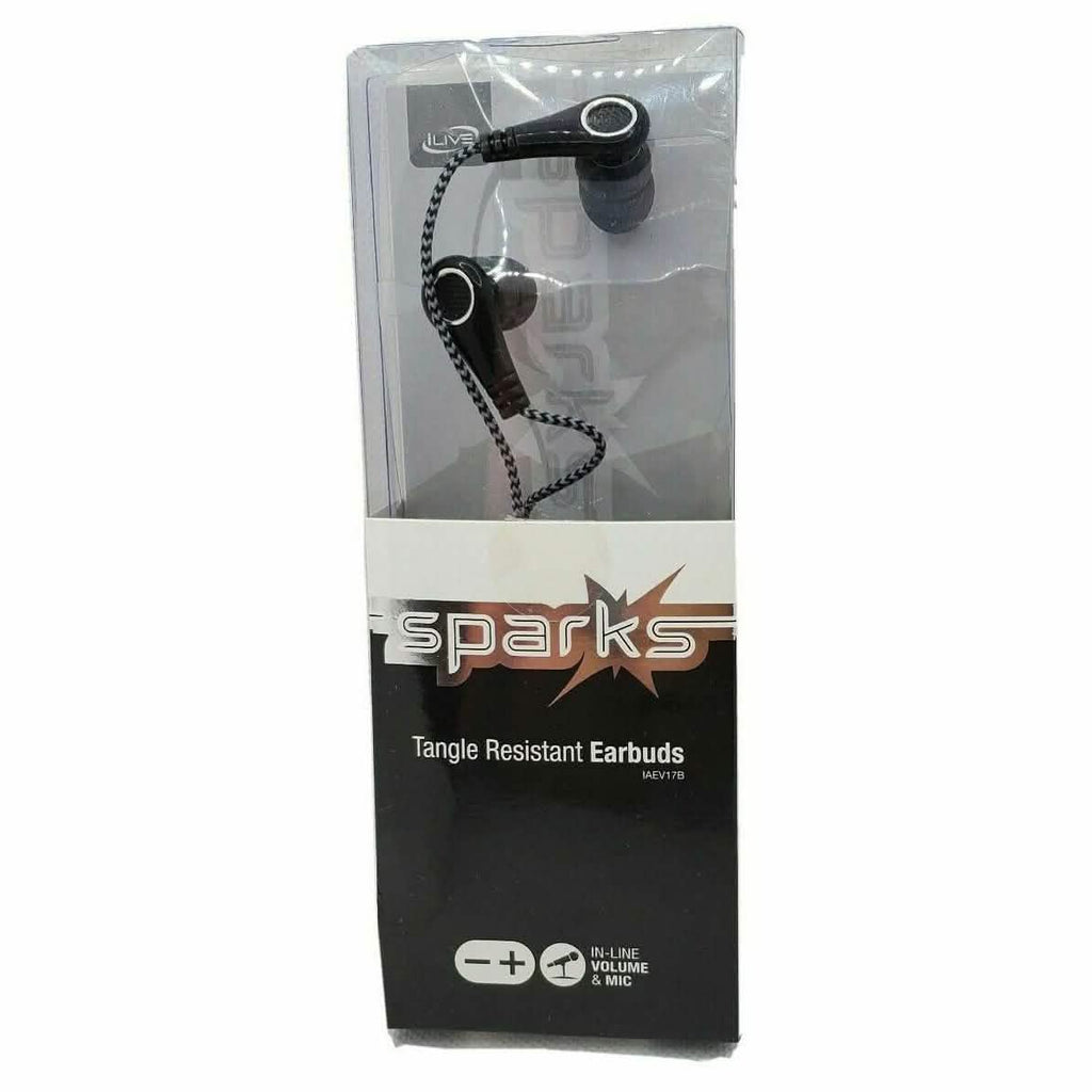 iLive Sparks Wired Tangle Resistant Earbuds