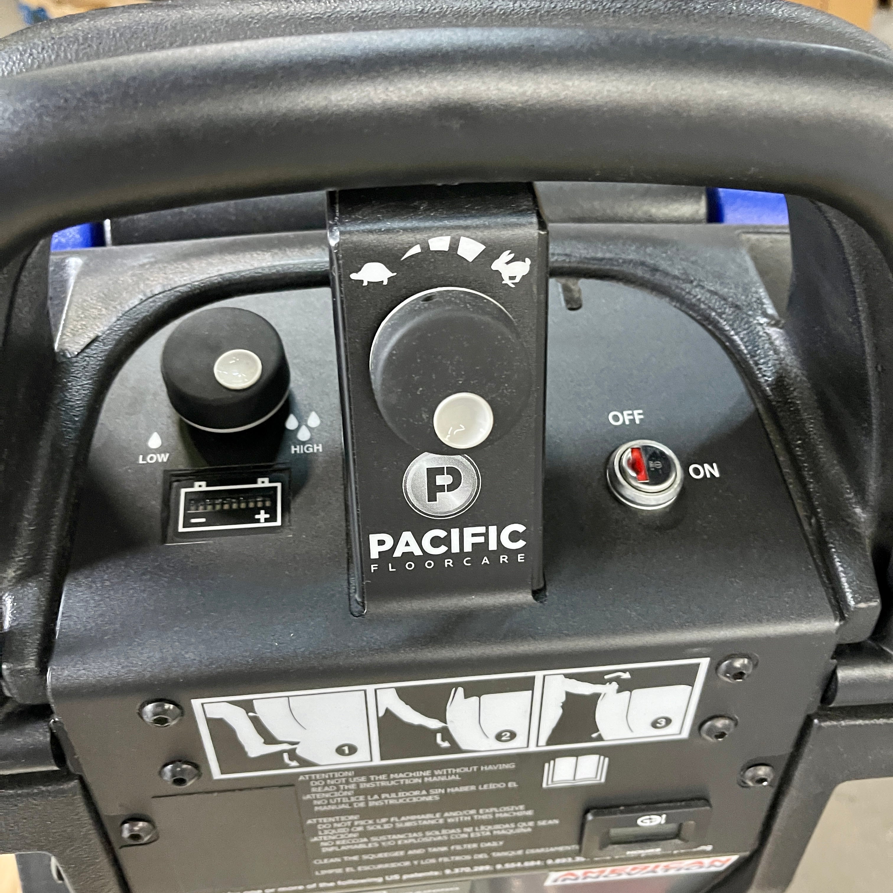 POWERKLEEN Floor Scrubber Transaxle Drive with Battery Shield Blue/Black S-20 (New)