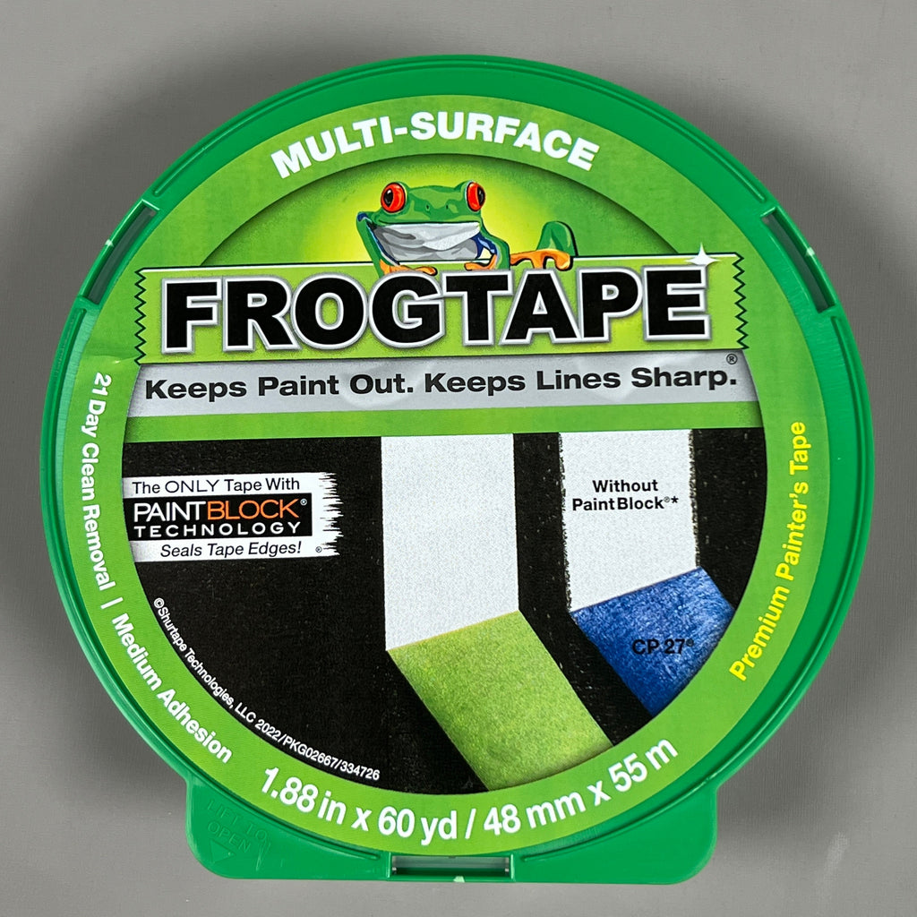 2-PK SHURTAPE FROGTAPE Multi-Surface Masking Tape Green 1.88 in x 60 yd 334726 (New)