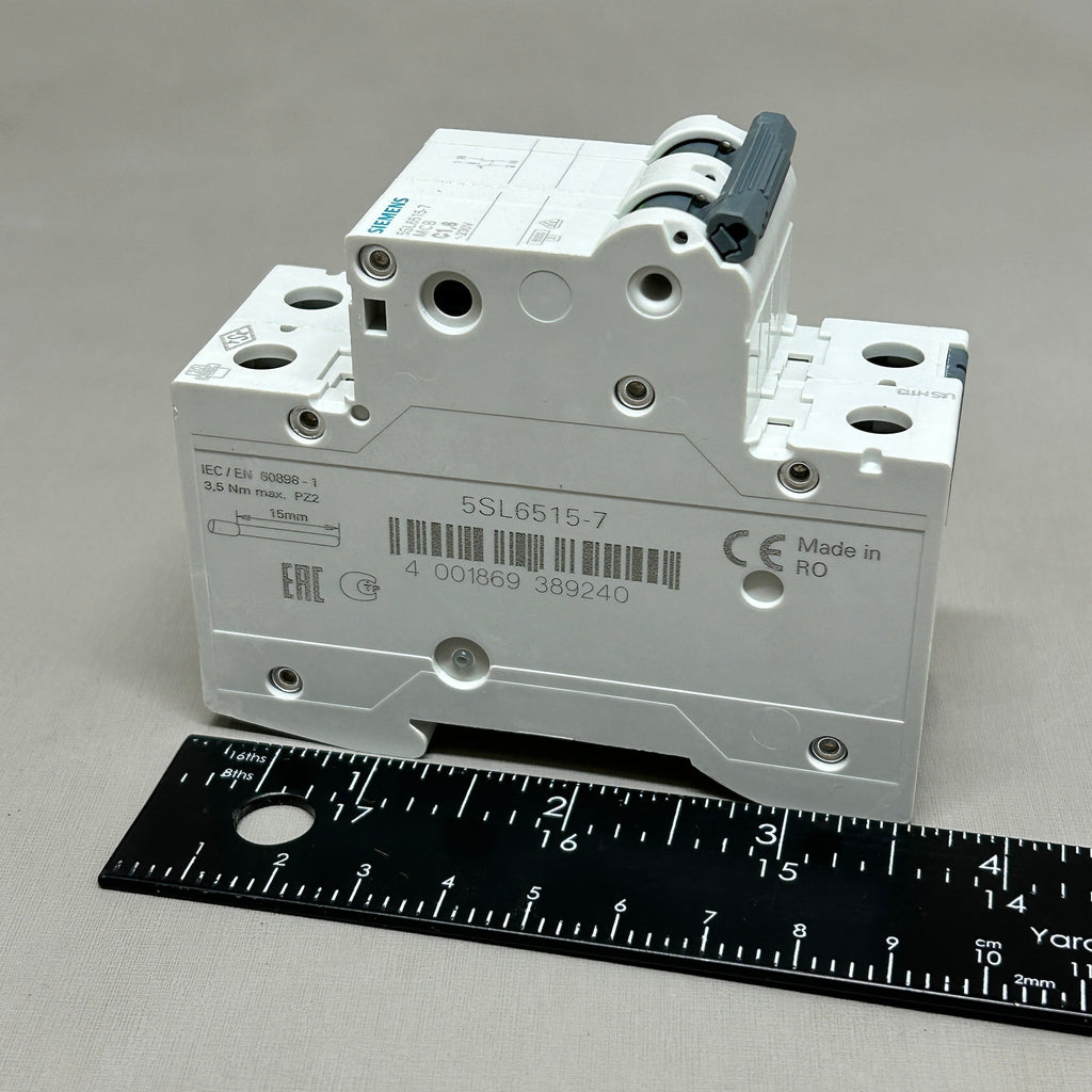 SIEMENS Miniature Circuit Breaker 230V 6KA Off-White 5SL6515-7 (New)