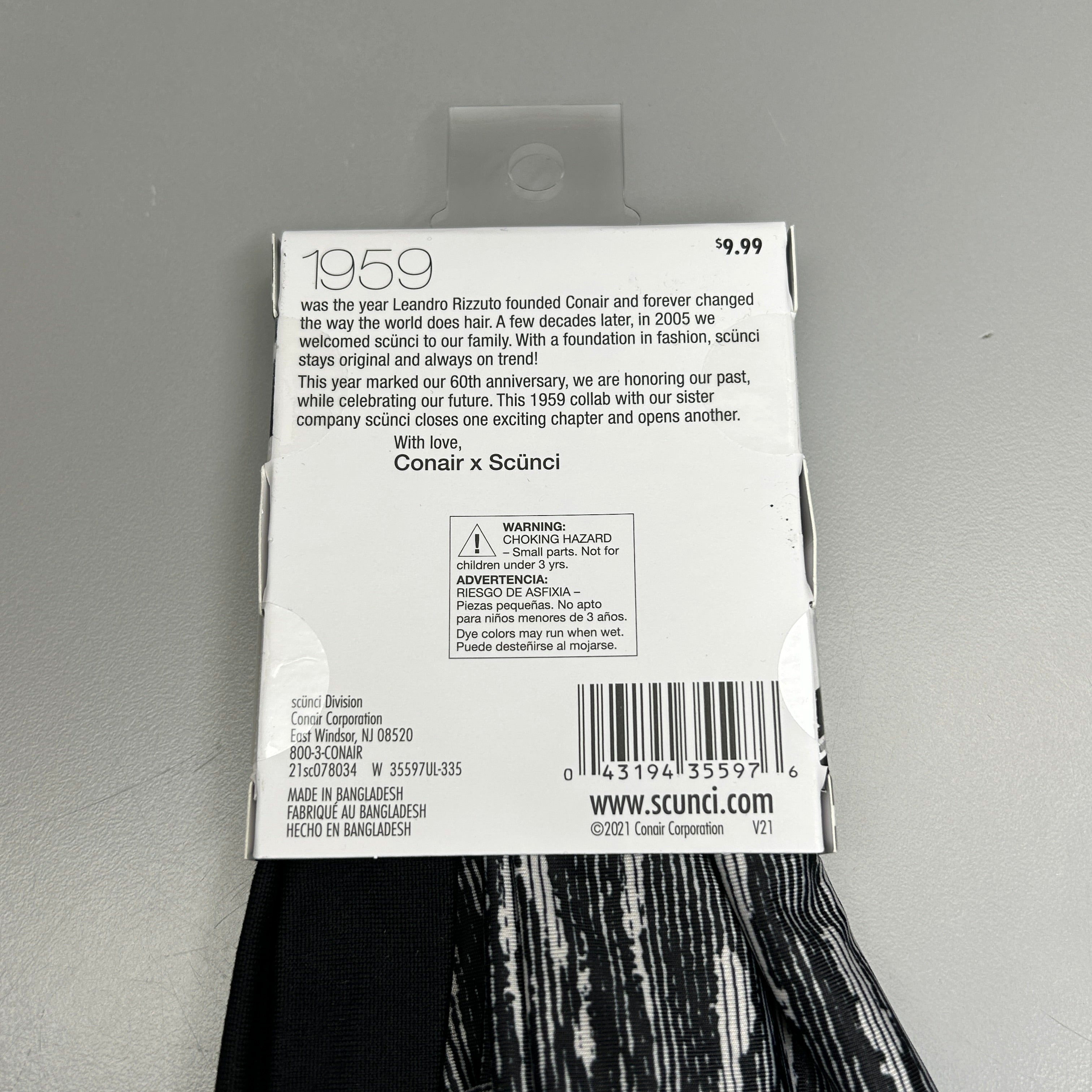 SCUNCI 3-PACK! Multi-Wear Headwraps 1959 Black 2-Pieces (New)