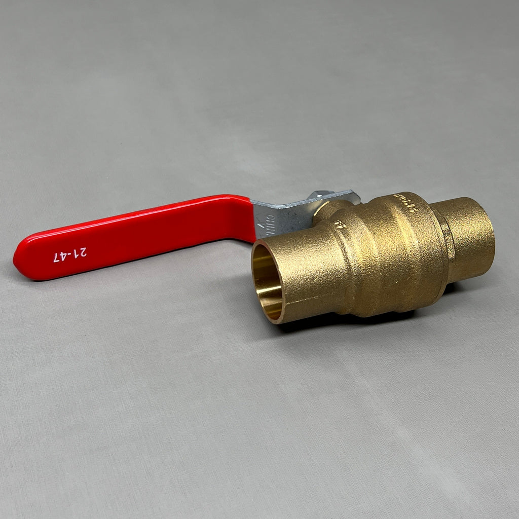 RED-WHITE VALVE Brass Ball Valve 1" 1.05 lb 5595AB (New)