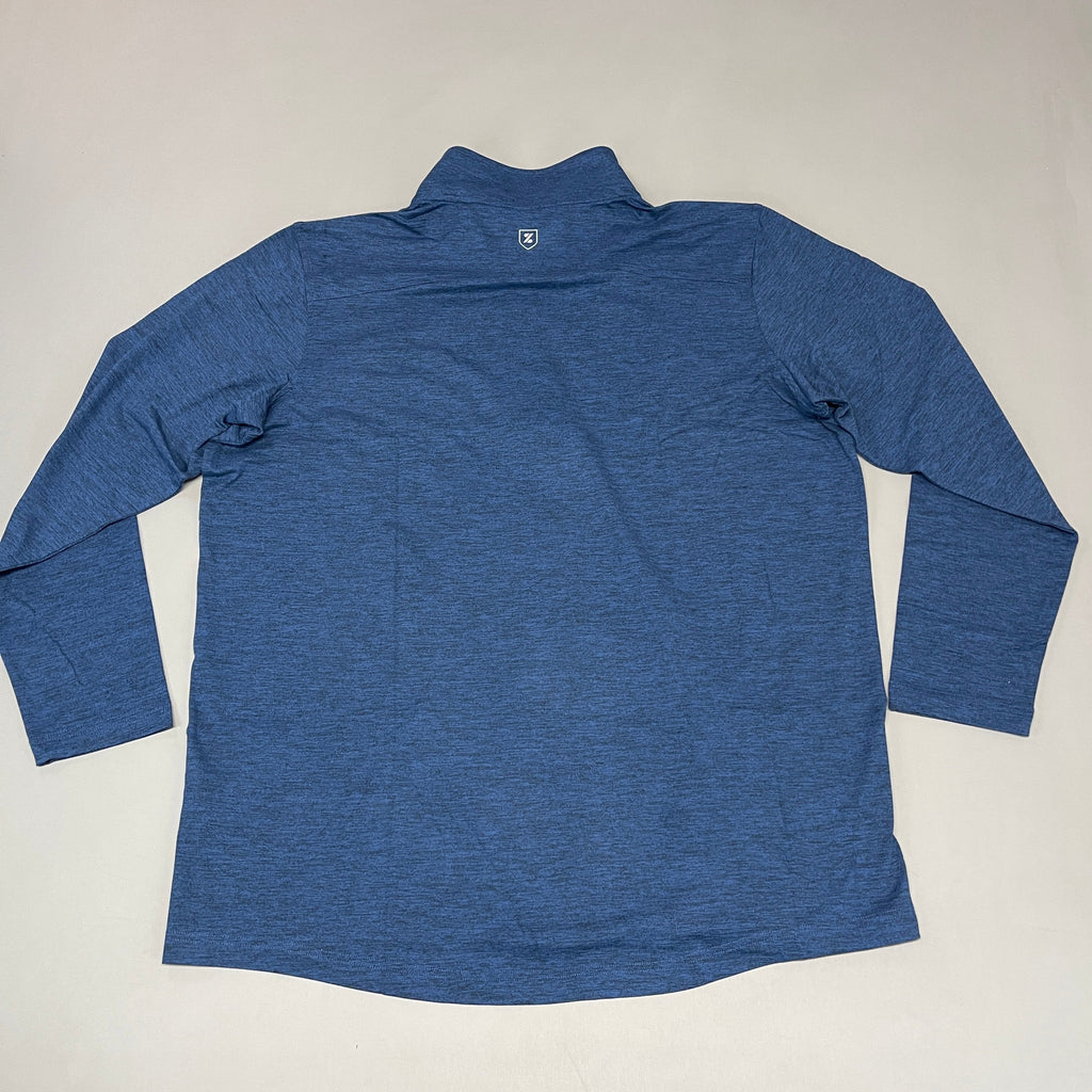 ZUSA Pull Over Shirt Long Sleeve Brisk Quarter Zip Men's Sz XL Navy Heather (New)